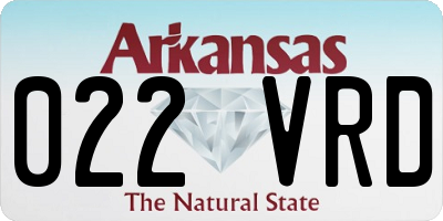 AR license plate 022VRD