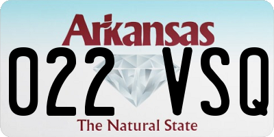 AR license plate 022VSQ