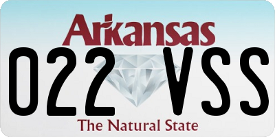 AR license plate 022VSS