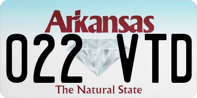AR license plate 022VTD