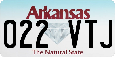 AR license plate 022VTJ