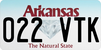 AR license plate 022VTK