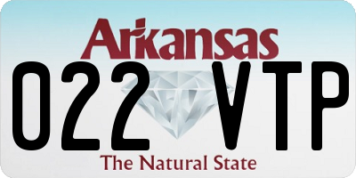 AR license plate 022VTP