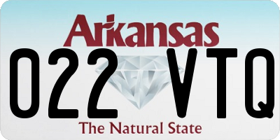 AR license plate 022VTQ