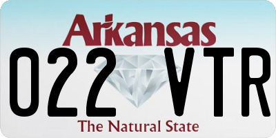 AR license plate 022VTR