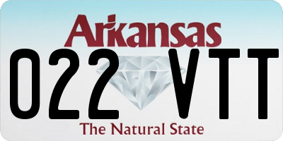 AR license plate 022VTT