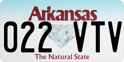 AR license plate 022VTV