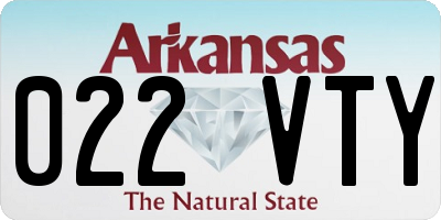 AR license plate 022VTY