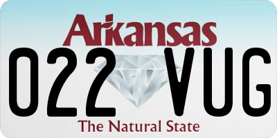 AR license plate 022VUG