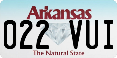 AR license plate 022VUI