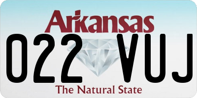AR license plate 022VUJ