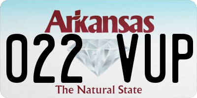 AR license plate 022VUP