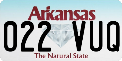 AR license plate 022VUQ