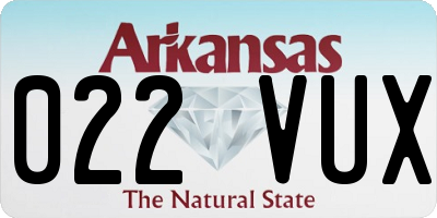 AR license plate 022VUX