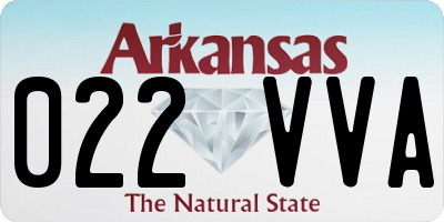 AR license plate 022VVA
