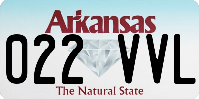 AR license plate 022VVL