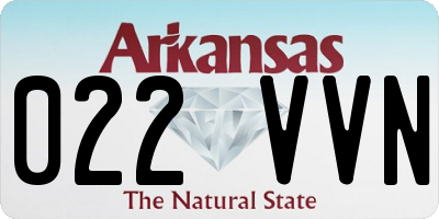 AR license plate 022VVN