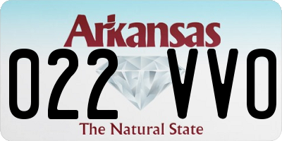 AR license plate 022VVO