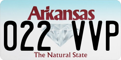 AR license plate 022VVP