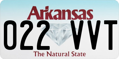 AR license plate 022VVT