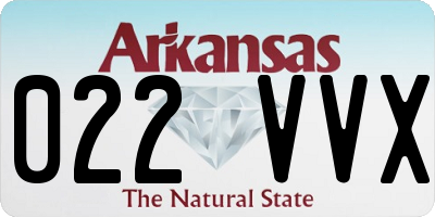 AR license plate 022VVX