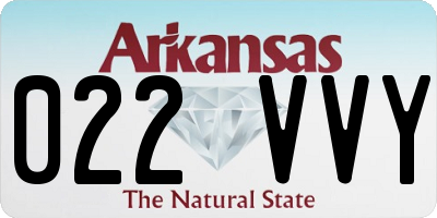 AR license plate 022VVY