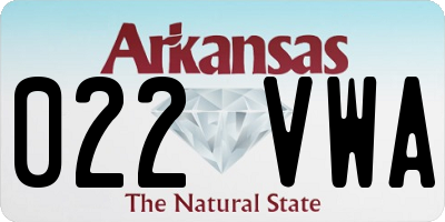 AR license plate 022VWA