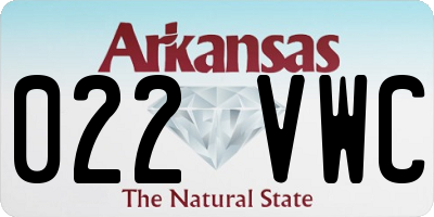 AR license plate 022VWC