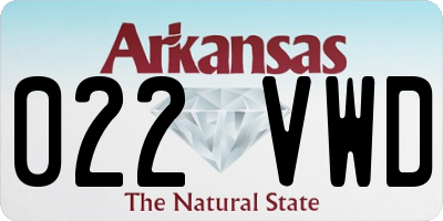 AR license plate 022VWD