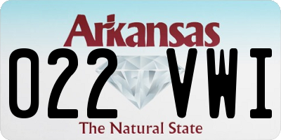 AR license plate 022VWI