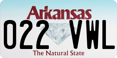 AR license plate 022VWL