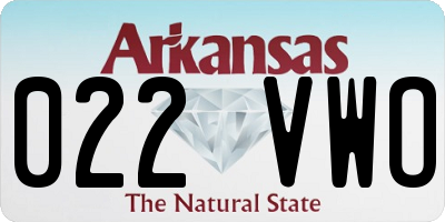 AR license plate 022VWO
