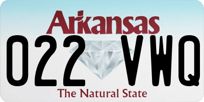 AR license plate 022VWQ