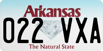 AR license plate 022VXA