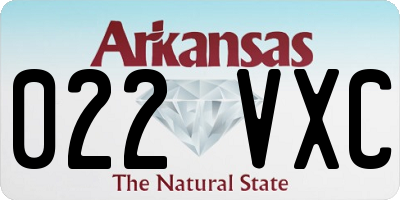 AR license plate 022VXC