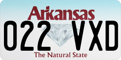 AR license plate 022VXD