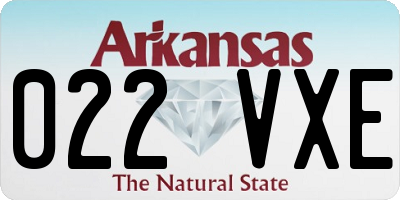 AR license plate 022VXE