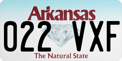 AR license plate 022VXF