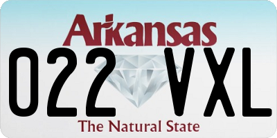 AR license plate 022VXL