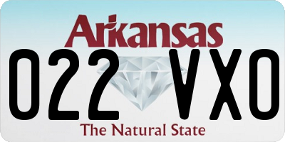 AR license plate 022VXO