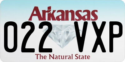 AR license plate 022VXP