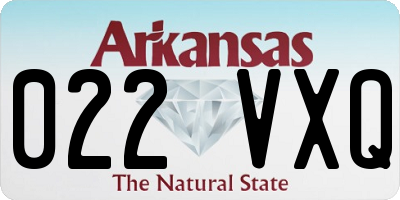AR license plate 022VXQ