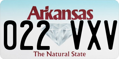 AR license plate 022VXV