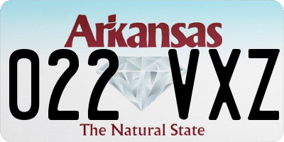 AR license plate 022VXZ