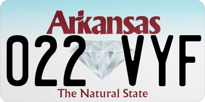 AR license plate 022VYF