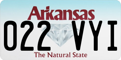 AR license plate 022VYI