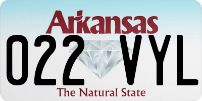 AR license plate 022VYL