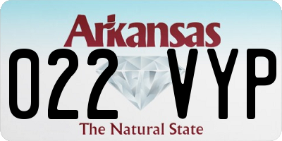 AR license plate 022VYP