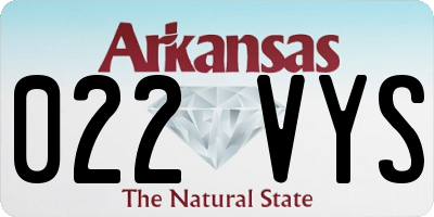AR license plate 022VYS