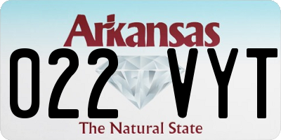 AR license plate 022VYT